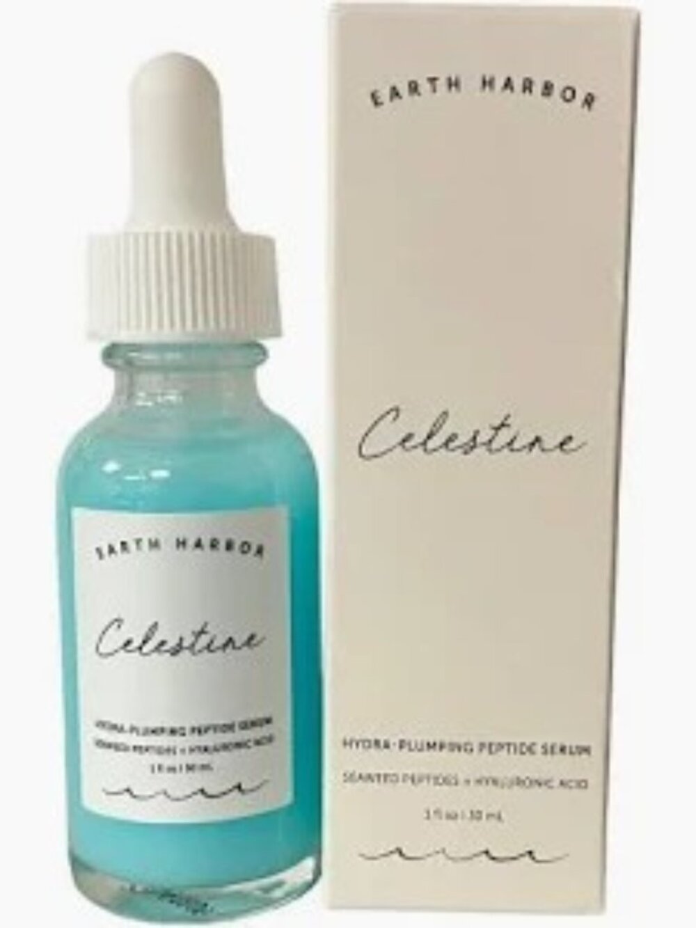 NEW Earth Harbor Celestine Hydra-plumping peptide serum